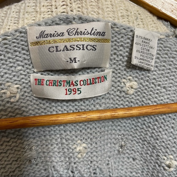 VTG Marisa Christina Classics Christmas Sweater 1995 LTD ED. Women's Size M - Picture 4 of 15